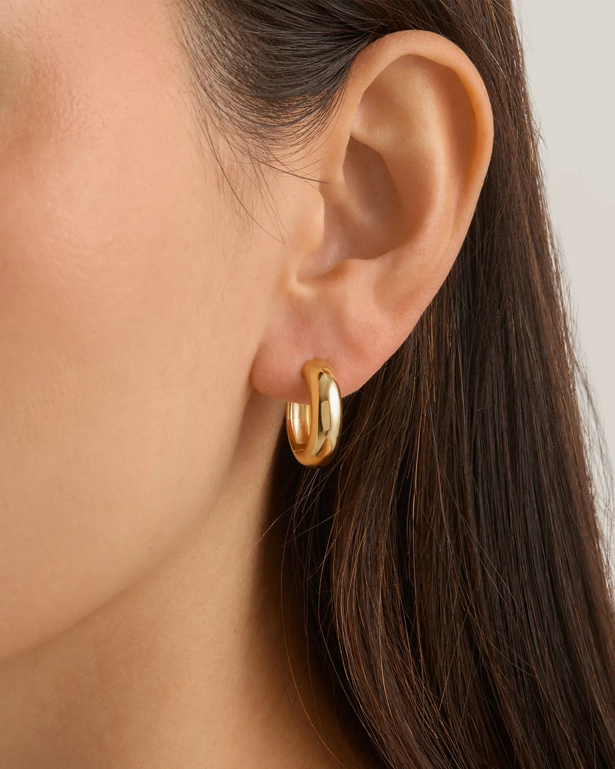 18k Gold Vermeil Bold Large Hoops