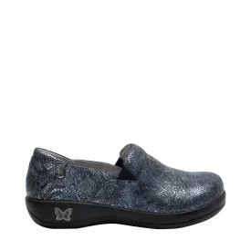 Alegria Women's Keli Slip Resistant Slip On (Pewter Lace)