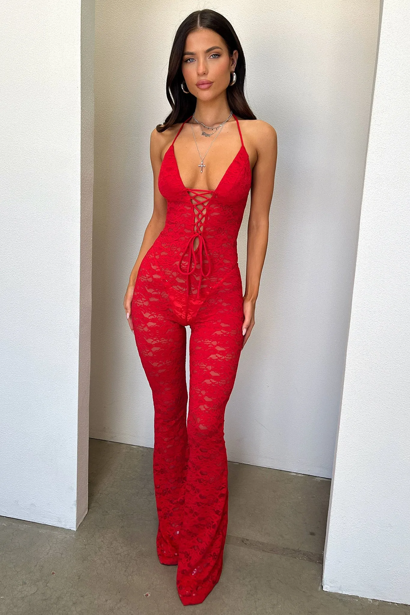 Alfonzo Jumpsuit - Red