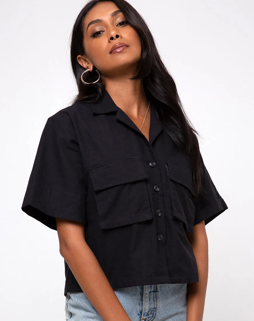 Alka Ultility Shirt in Black