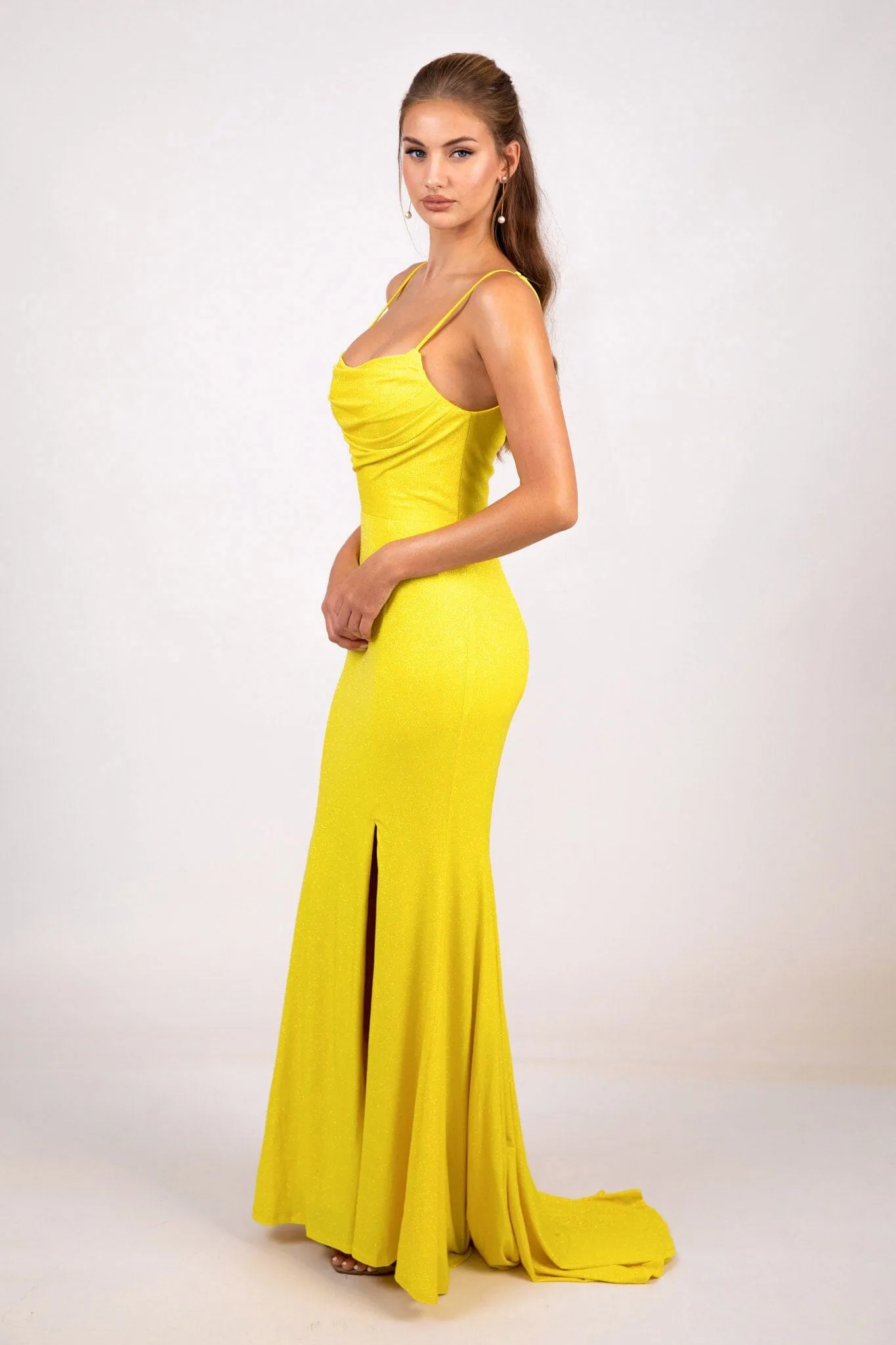 Angela Gown - Shimmer Yellow