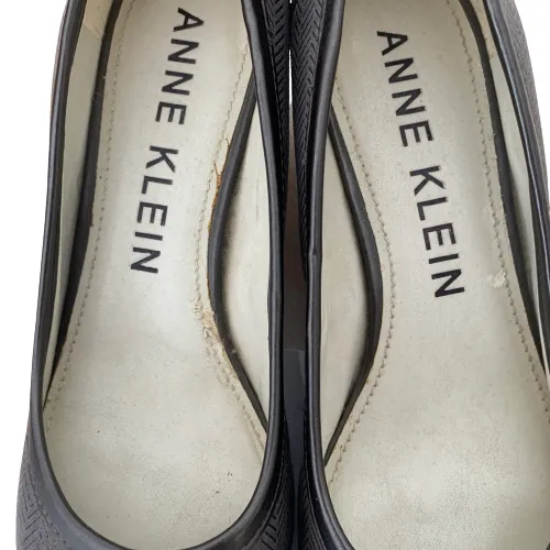 Anne Klein Grey Pointed Kitten Heels