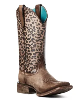 Ariat Women's Circuit Savanna Leopard Print Western Boot