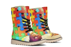 Artistic Autism Awareness Polar Vibe Boots