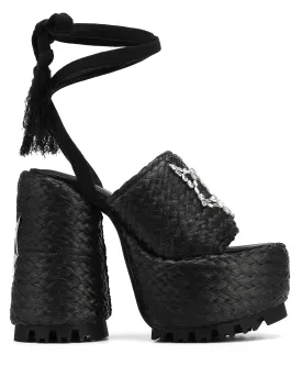 Beach Raffia Black