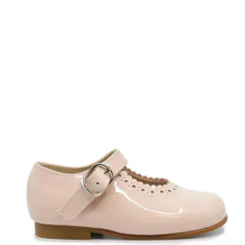 Beberlis Scalloped Mary Jane in Pink Patent - Girls Shoe