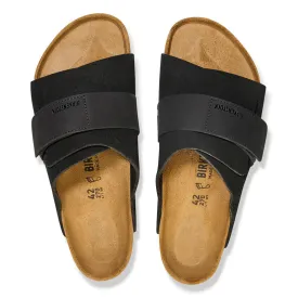 Birkenstock Black Kyoto Nubuck Leather Suede Leather