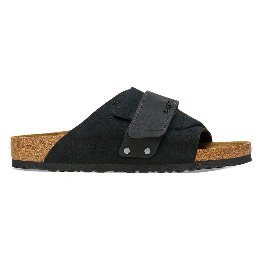 Birkenstock Black Kyoto Nubuck Leather Suede Leather