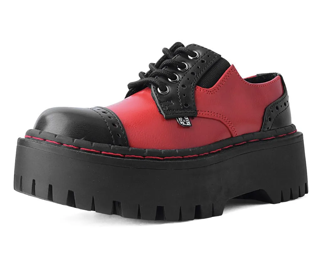 Black & Red Double Decker Brogue