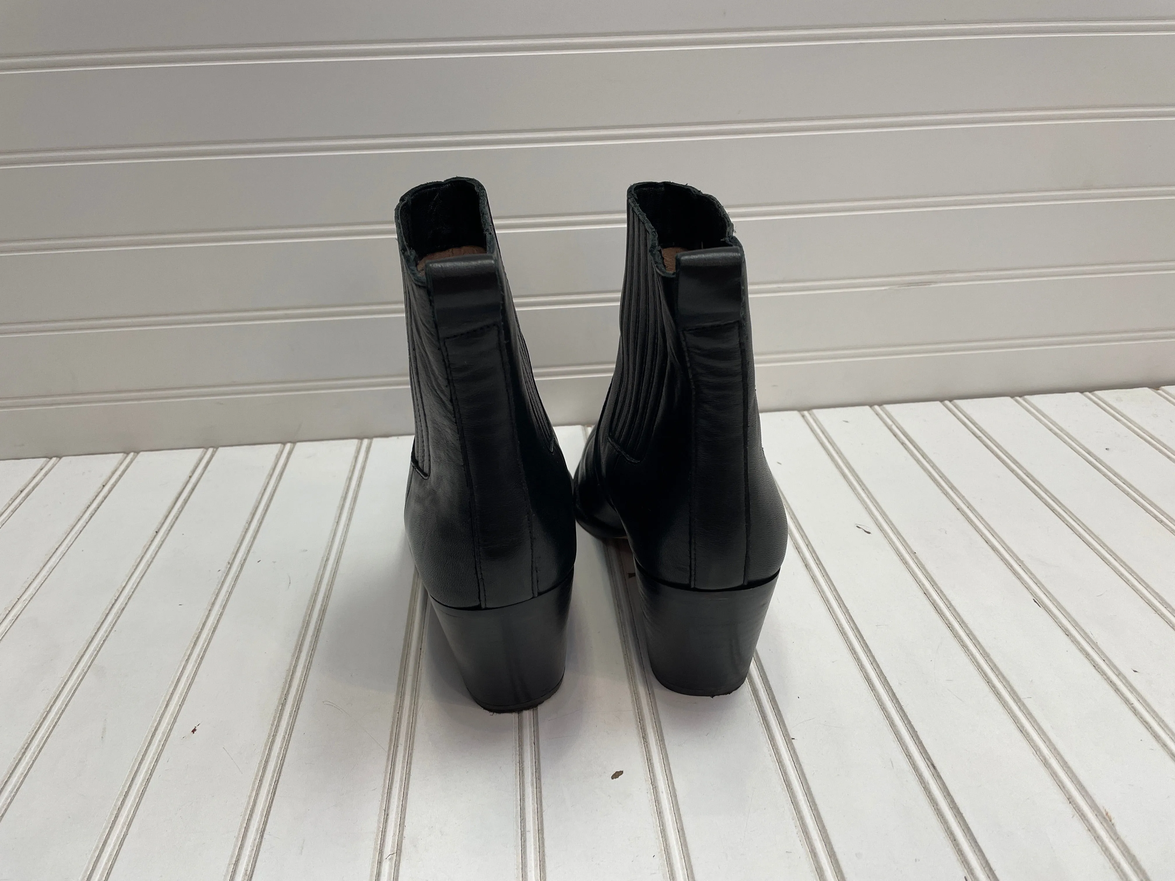 Black Boots Ankle Heels J. Crew, Size 9