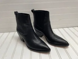 Black Boots Ankle Heels J. Crew, Size 9