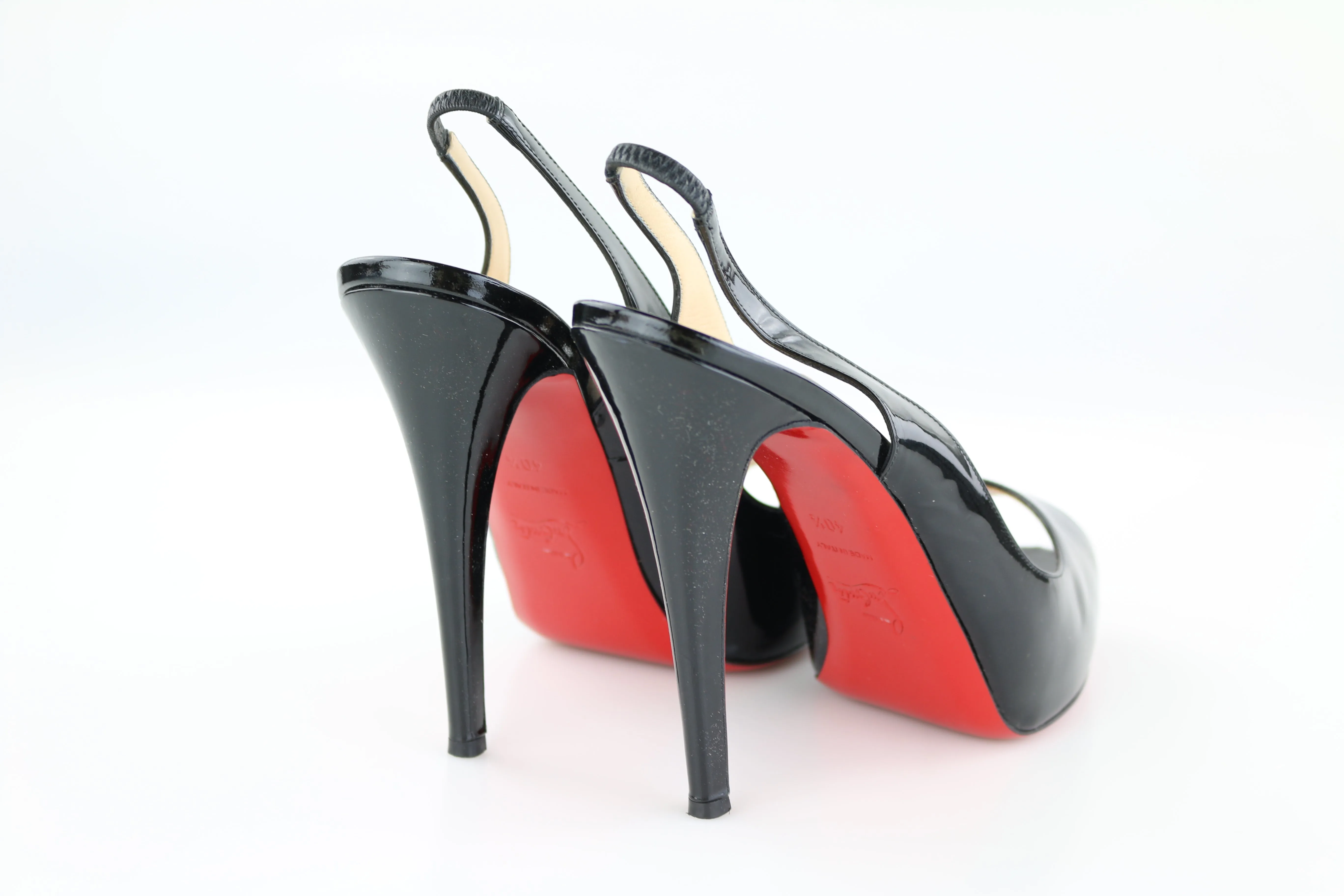 Black Patent Prive 120 Heels