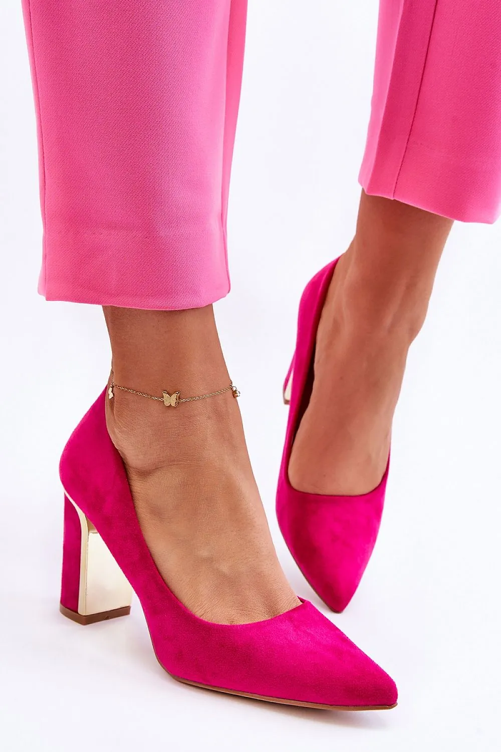 Block heel pumps Step in style