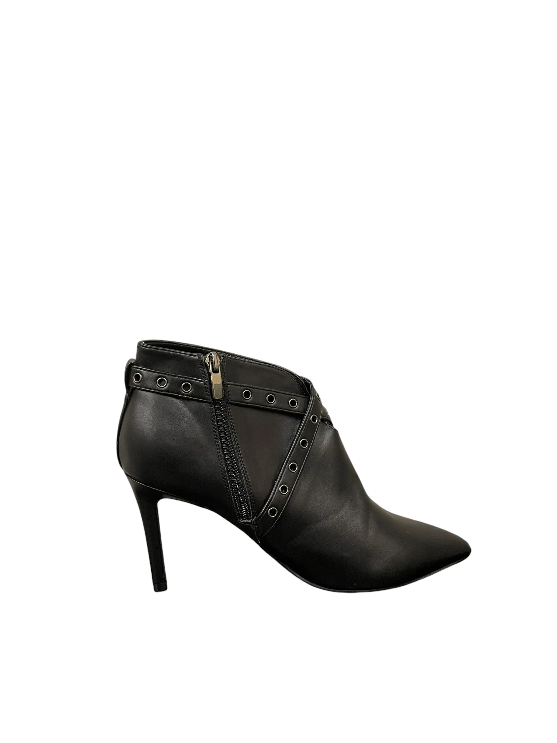 Boots Ankle Heels By Nine West In Black, Size: 9.5