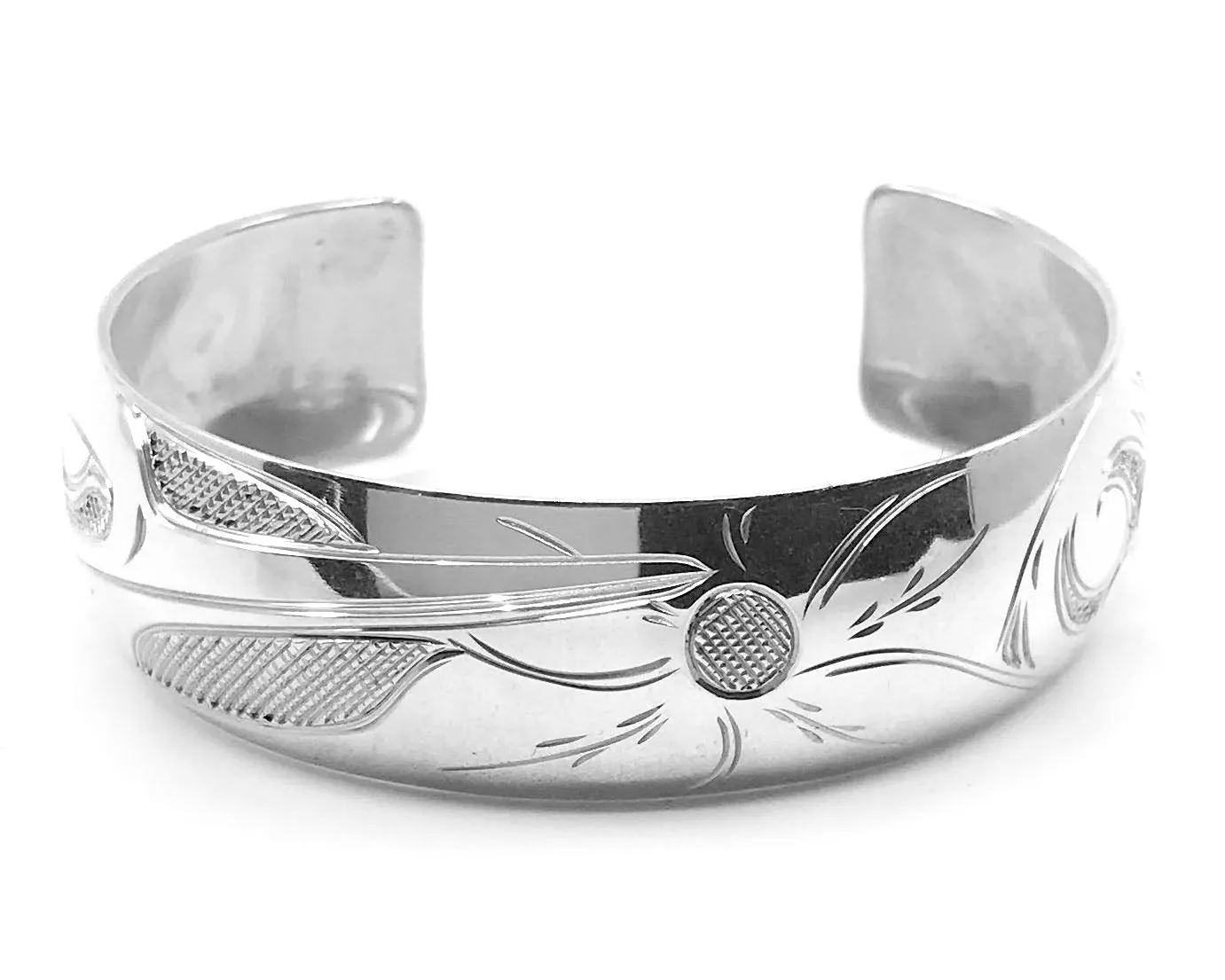 Bracelet- N. Galanin; Silver, Hummingbird, 1/2"