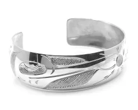 Bracelet- N. Galanin; Silver, Hummingbird, 1/2"