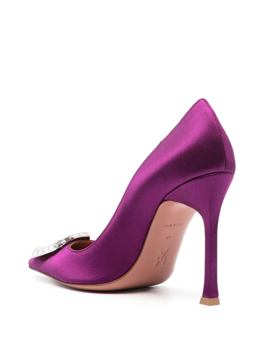 CAMELIA 105MM SATIN PUMPS