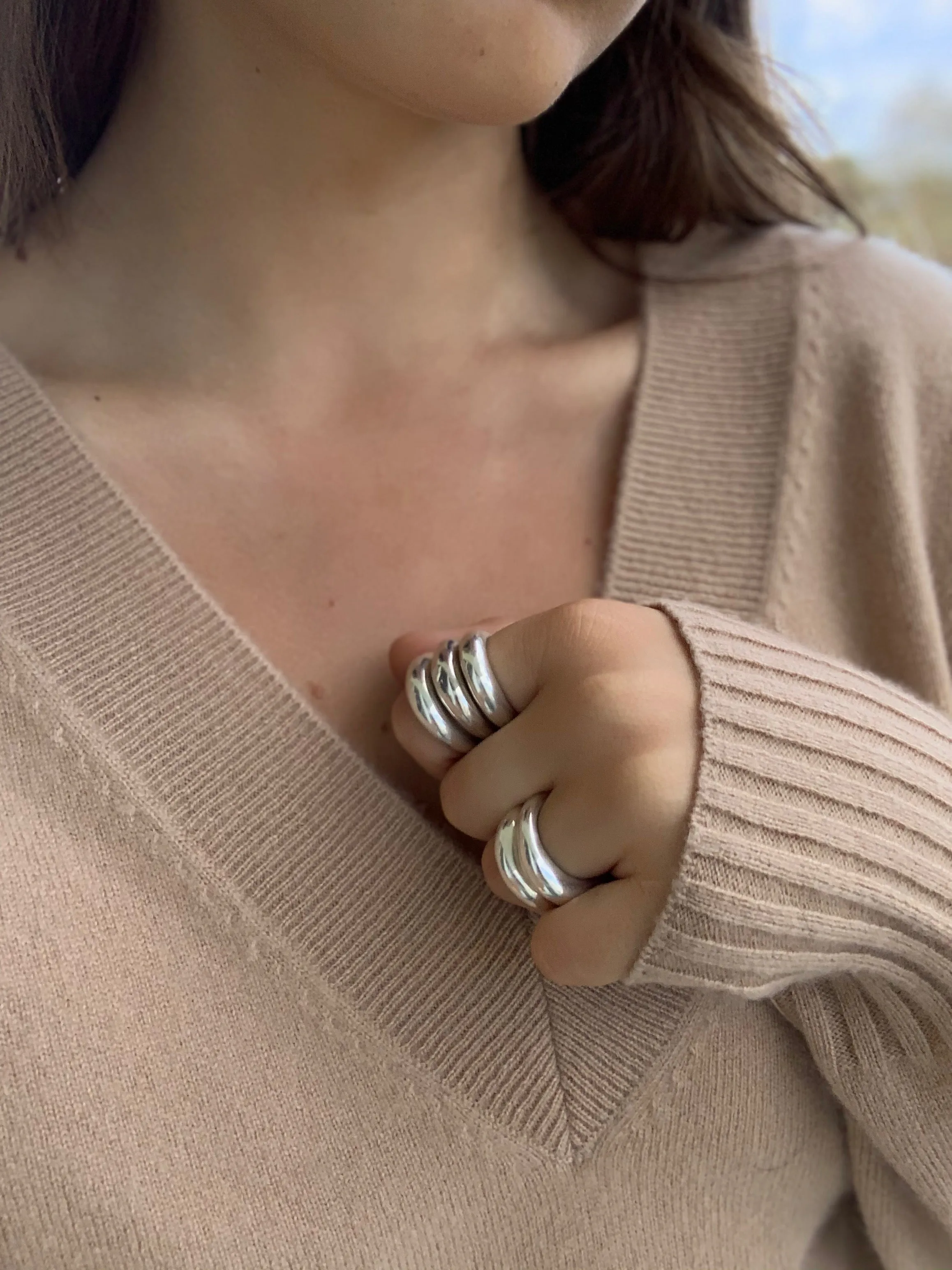 CASEY STACKING RINGS - STERLING SILVER