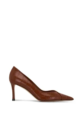 CASS75 crocodile embossed pump