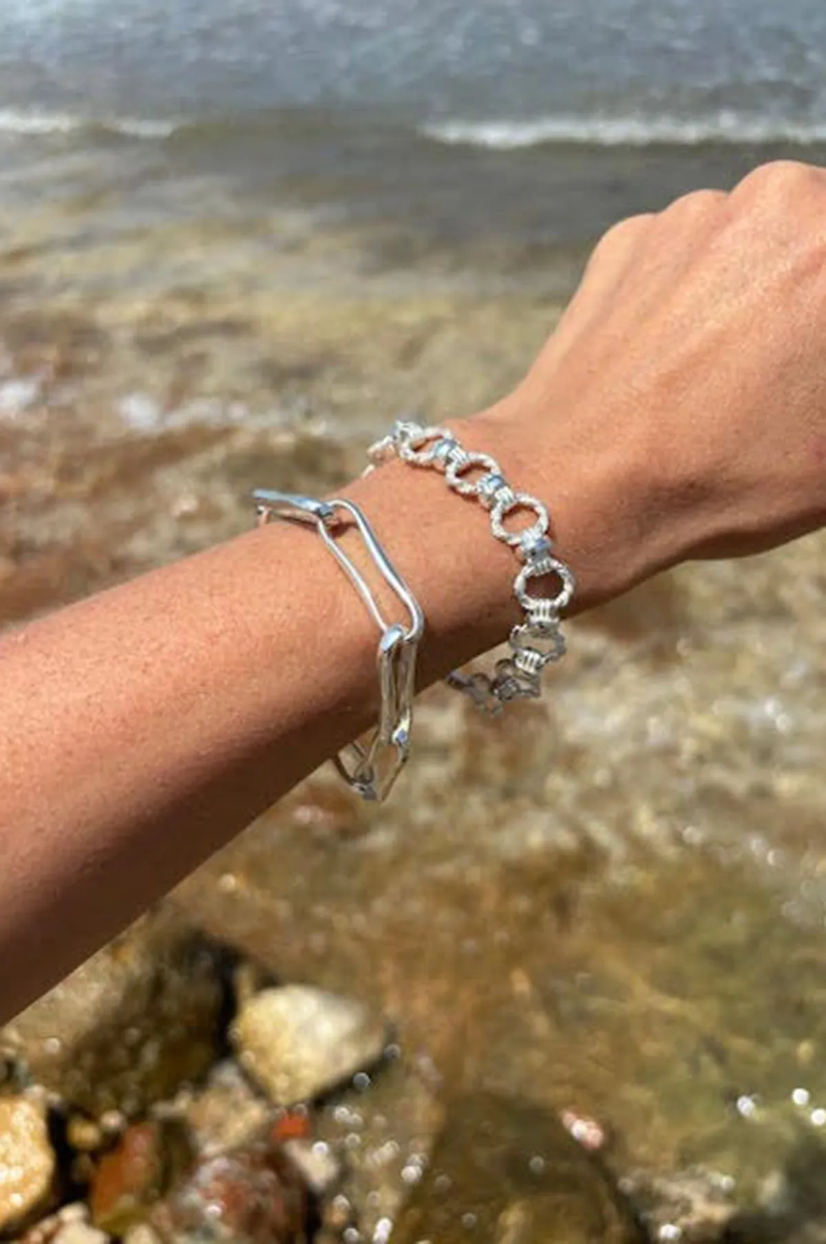 Chunky Link Silver Bracelet