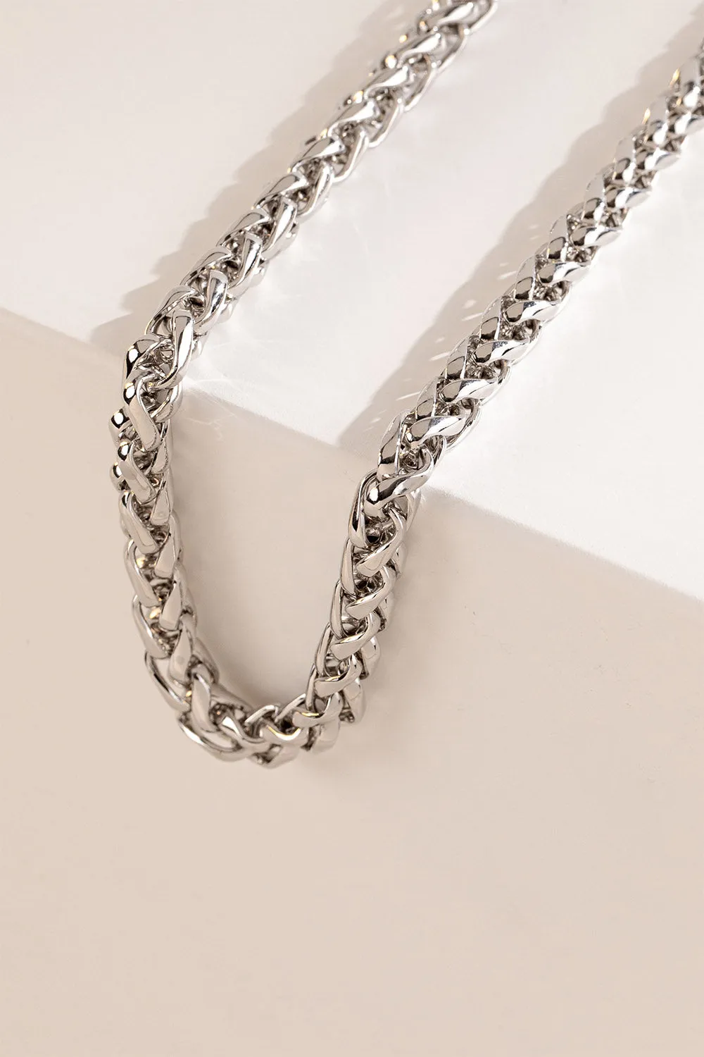 Chunky Statement Necklace Silver