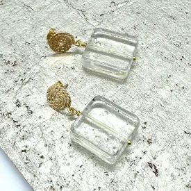 Clear Cordage Earrings