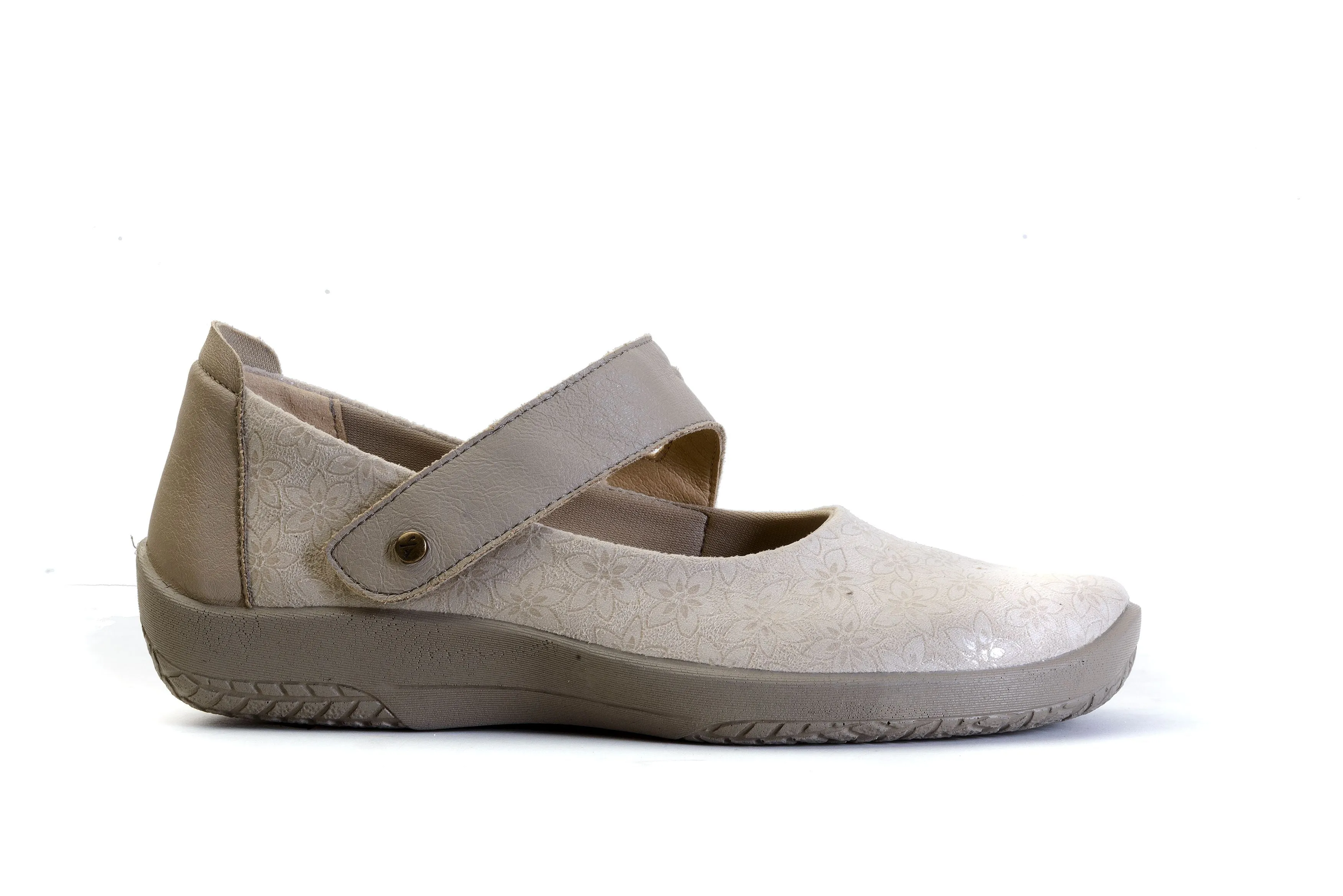 Cosmo Vegan Mary Jane in Taupe CLOSEOUTS