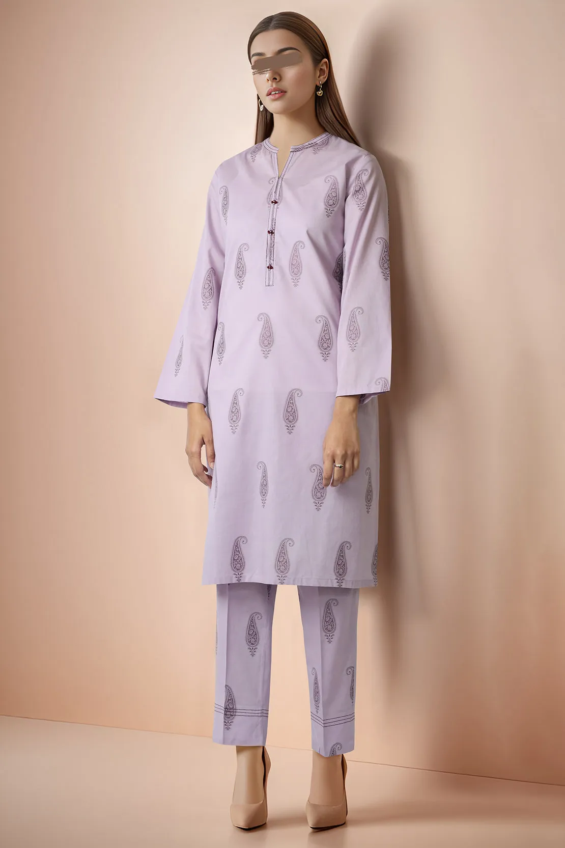 Cotton Jacquard Stitched 2 Piece (Shirt/Trouser)