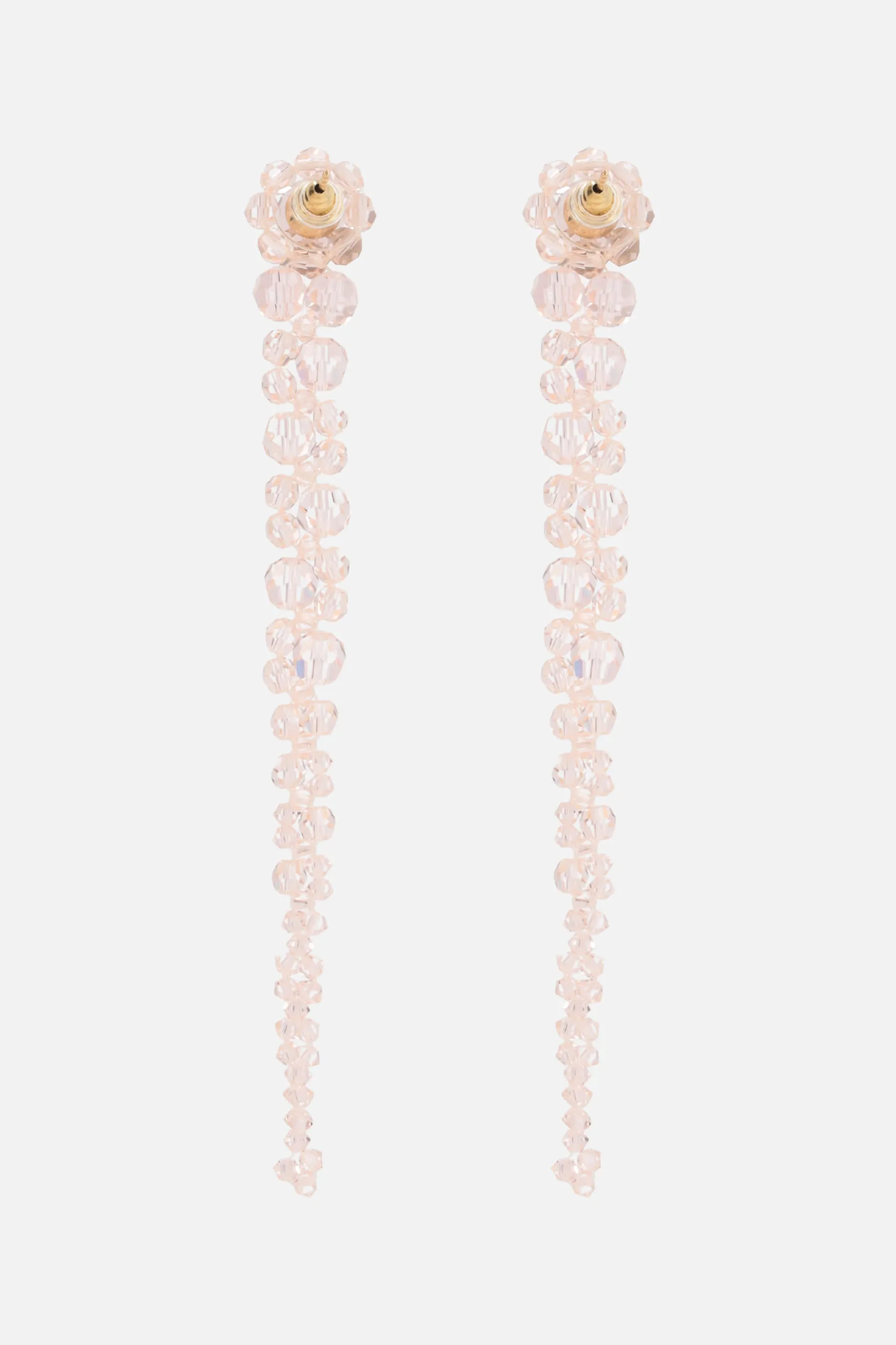 crystal-embellished drip earrings