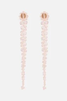 crystal-embellished drip earrings