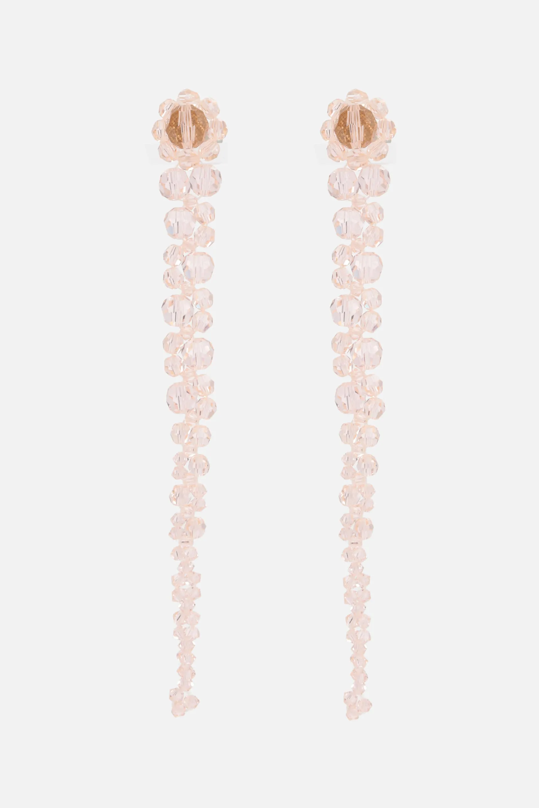 crystal-embellished drip earrings