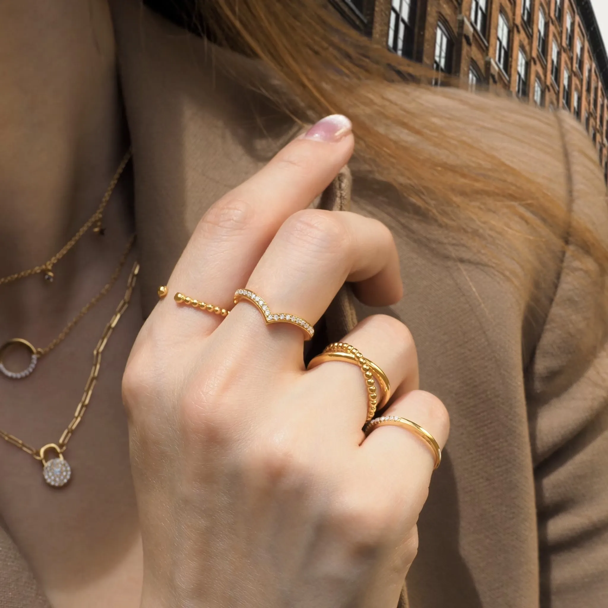 Crystal Heart Ring