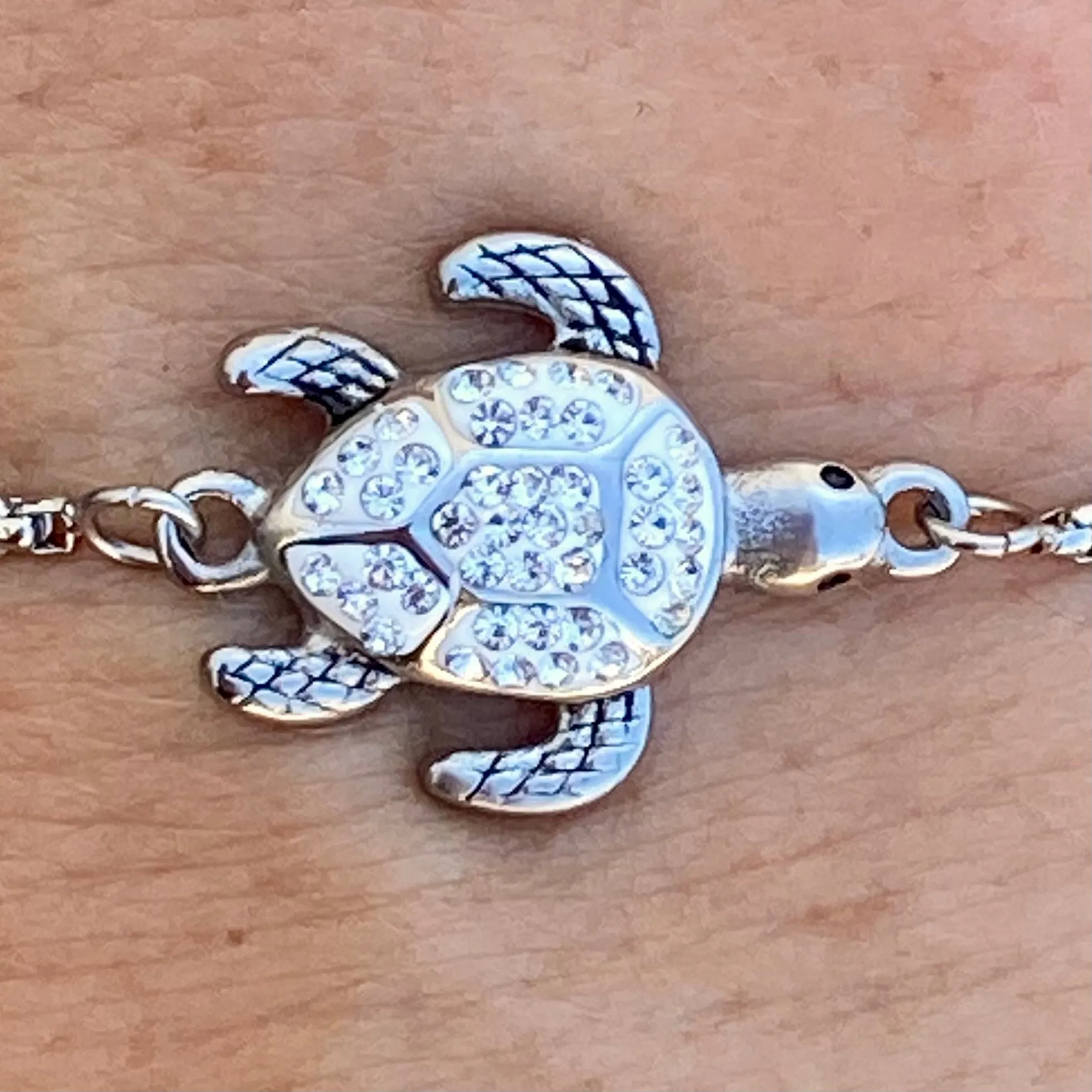 Crystal Sea Turtle - Bracelet - 2591B