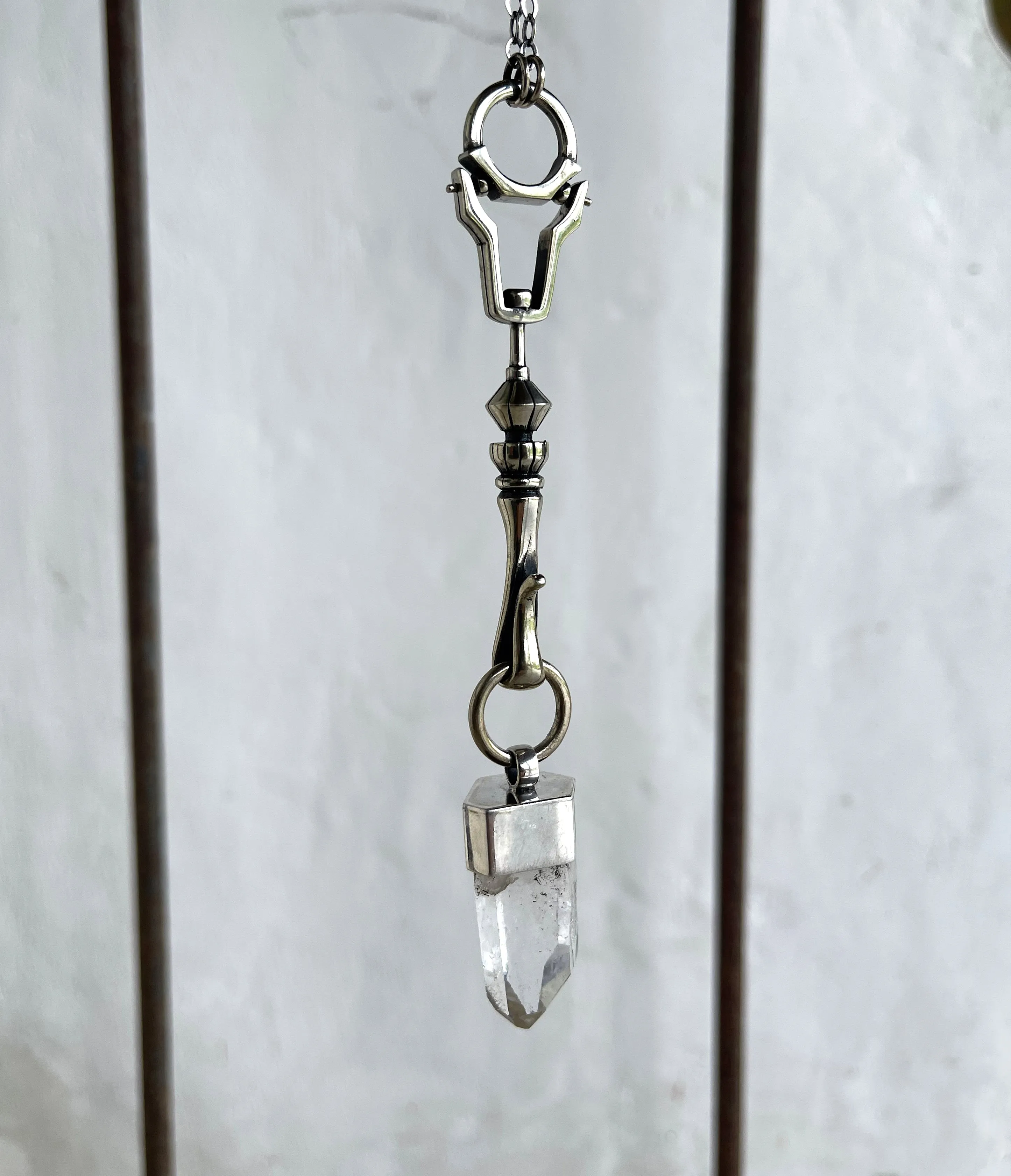 crystal spire necklace