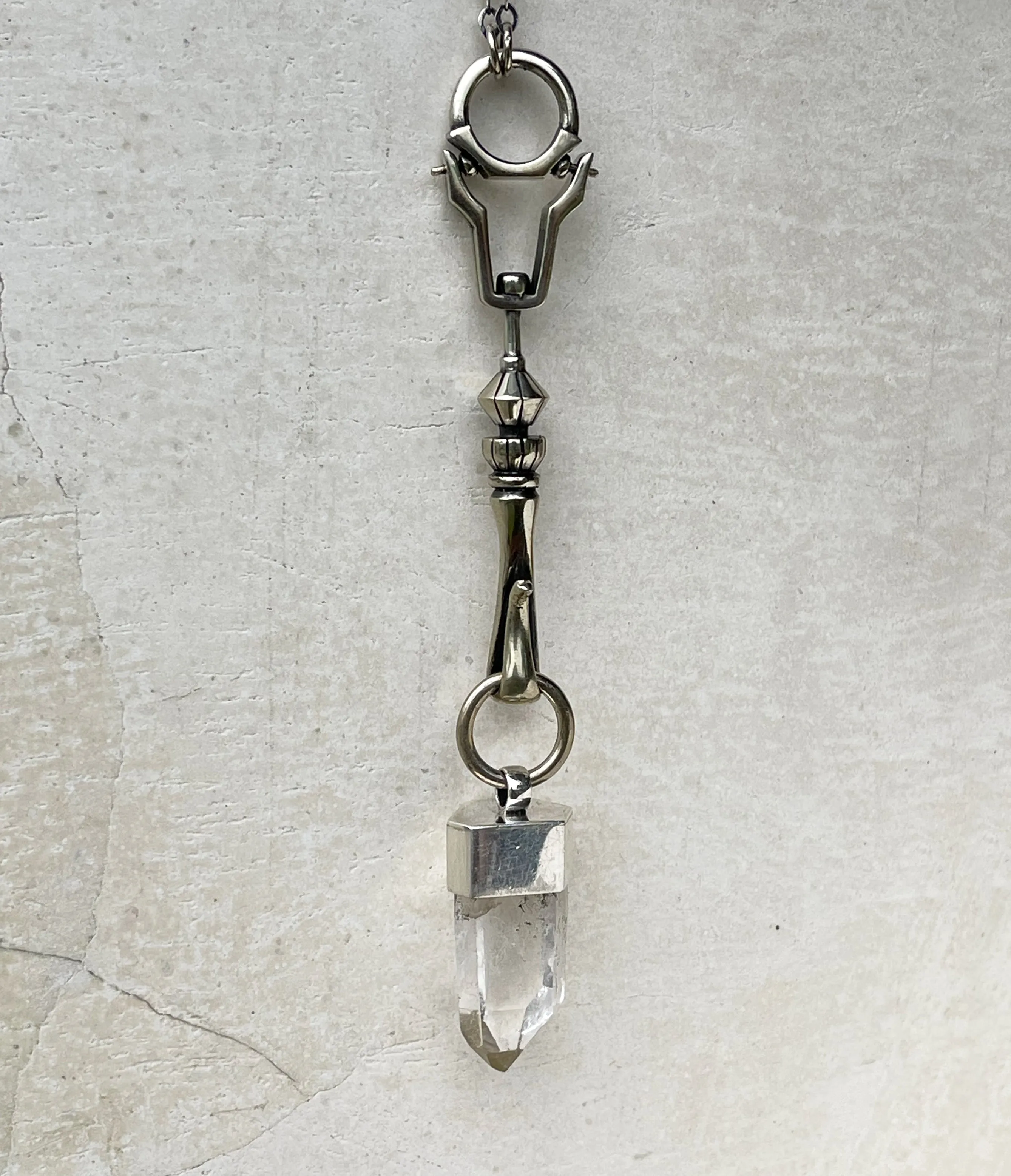 crystal spire necklace