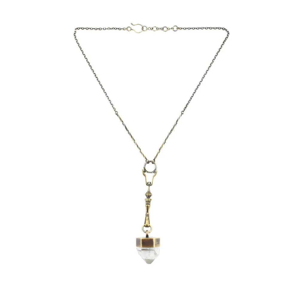 crystal spire necklace