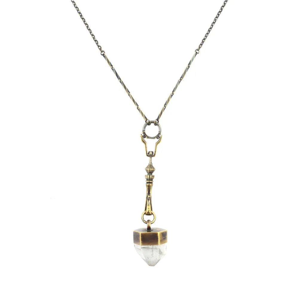 crystal spire necklace