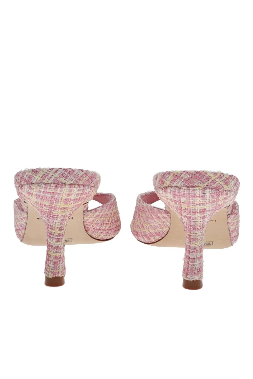 Daisy Quartz Tweed Buckle Mule