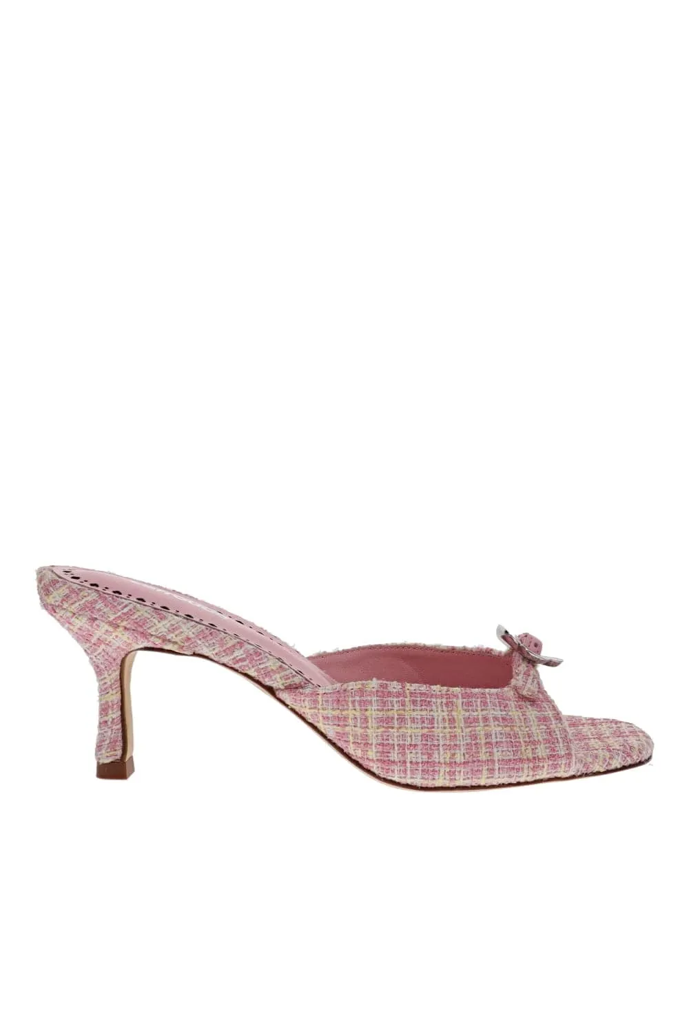 Daisy Quartz Tweed Buckle Mule