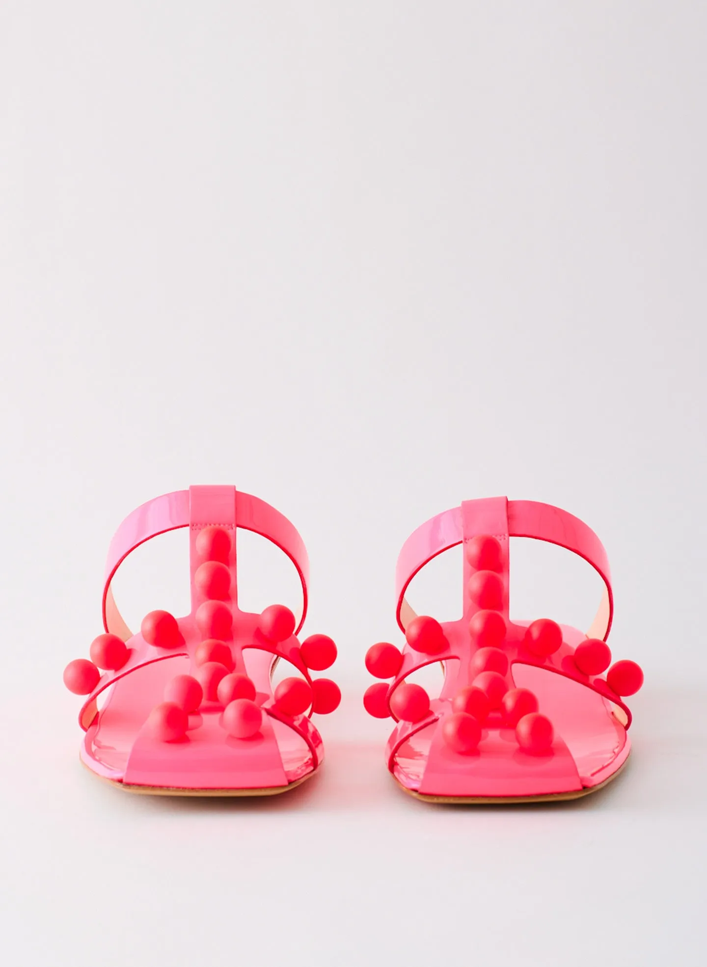 Dex Studded Neon Patent Sandal