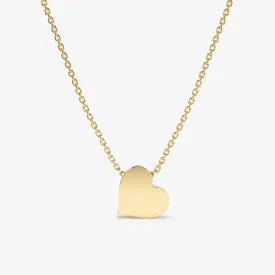 Engravable Heart Necklace, Sienna