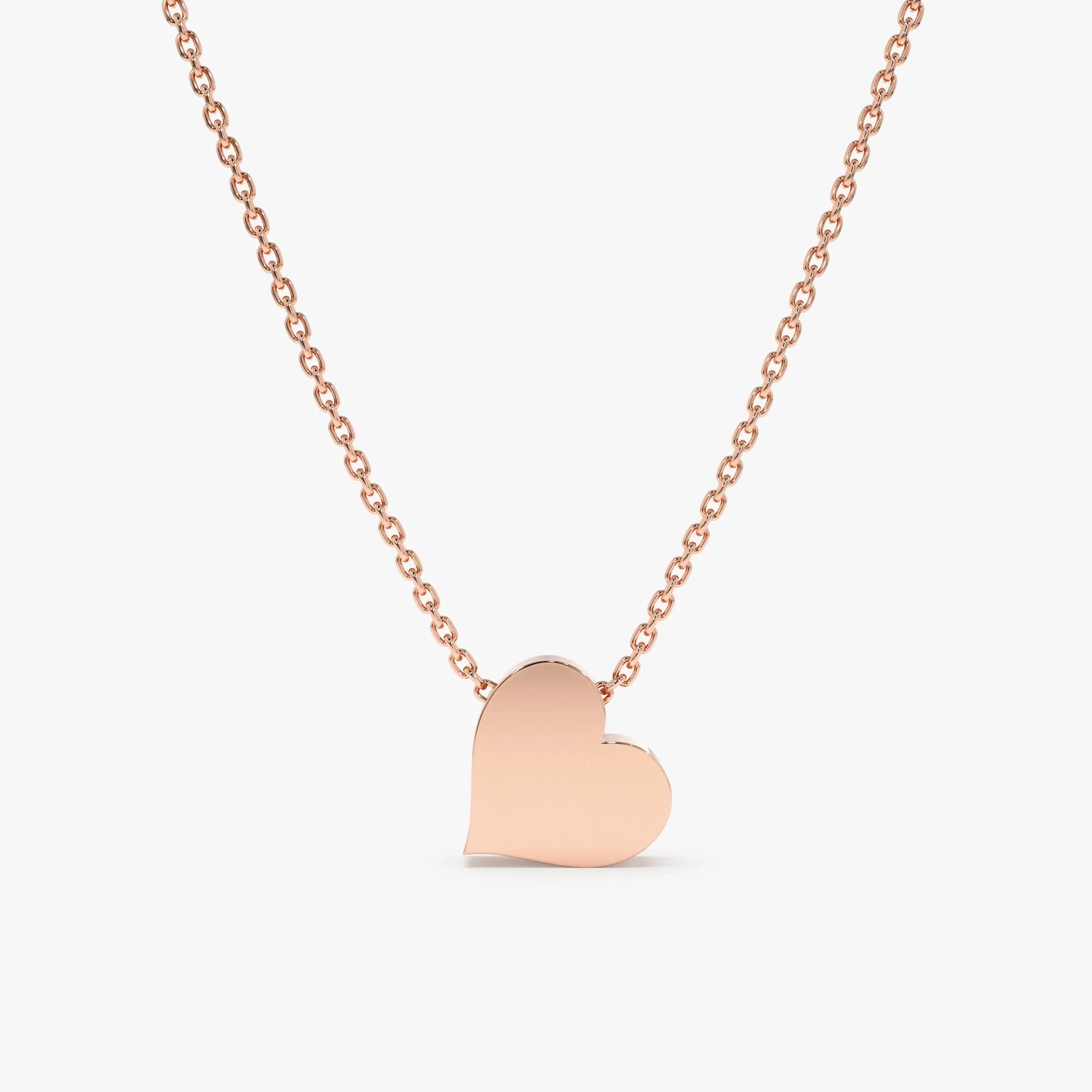 Engravable Heart Necklace, Sienna