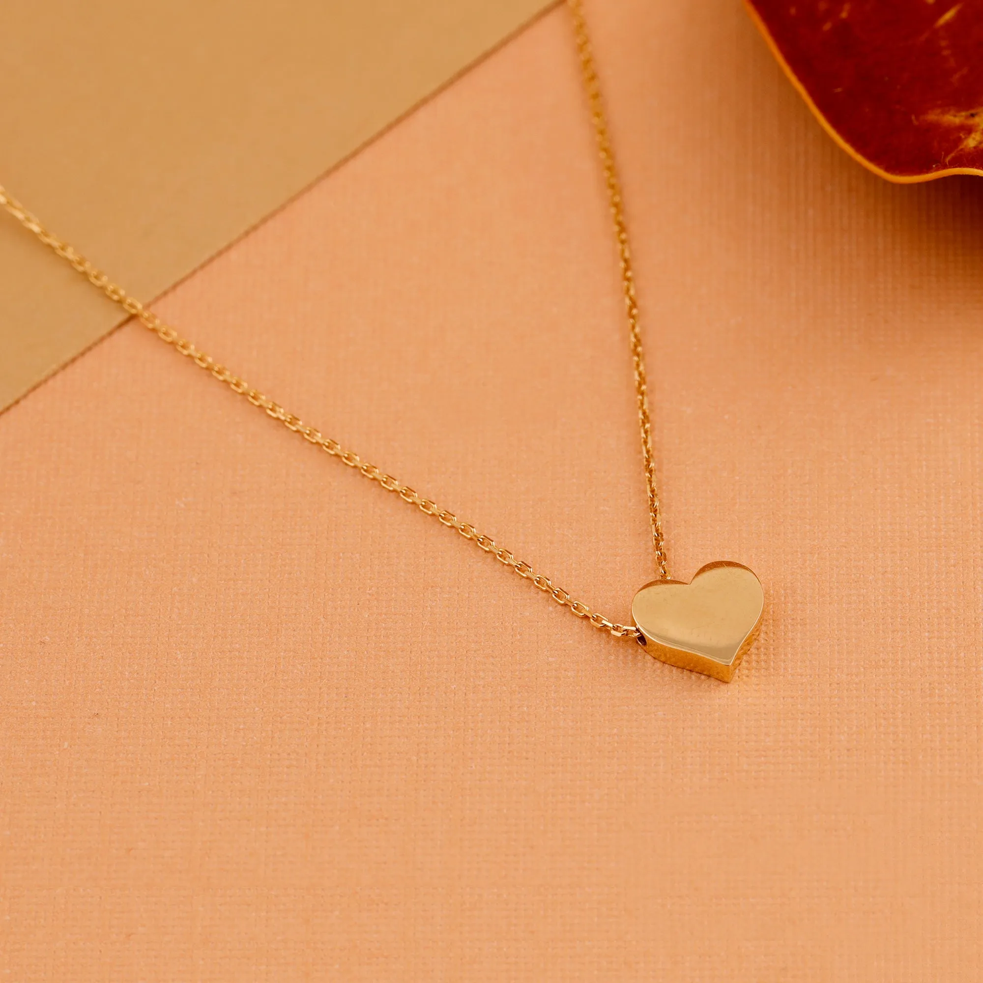 Engravable Heart Necklace, Sienna