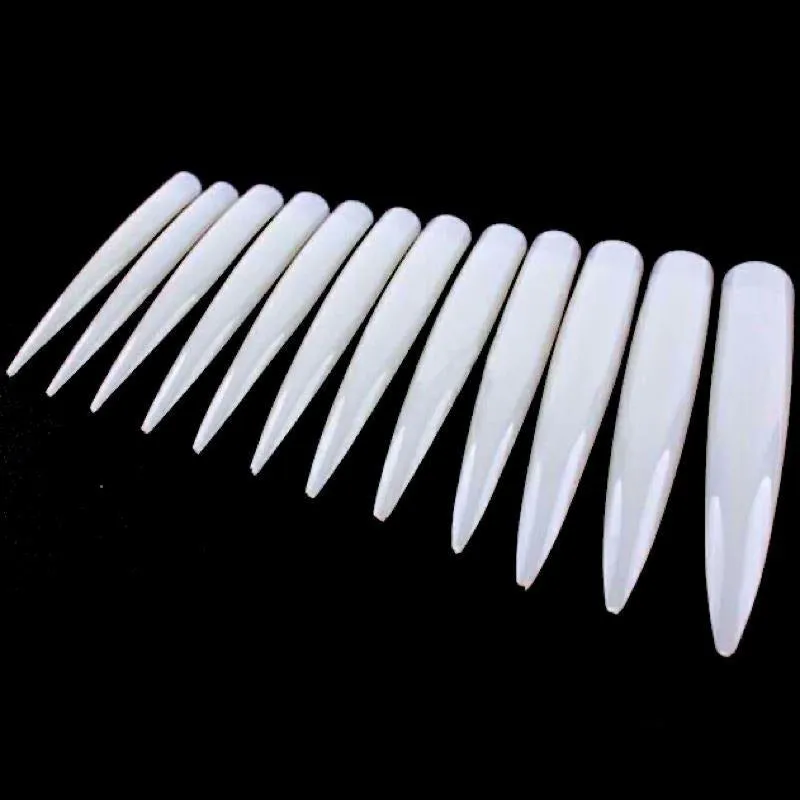 Extra Long Stiletto Nail Tips 10pcs