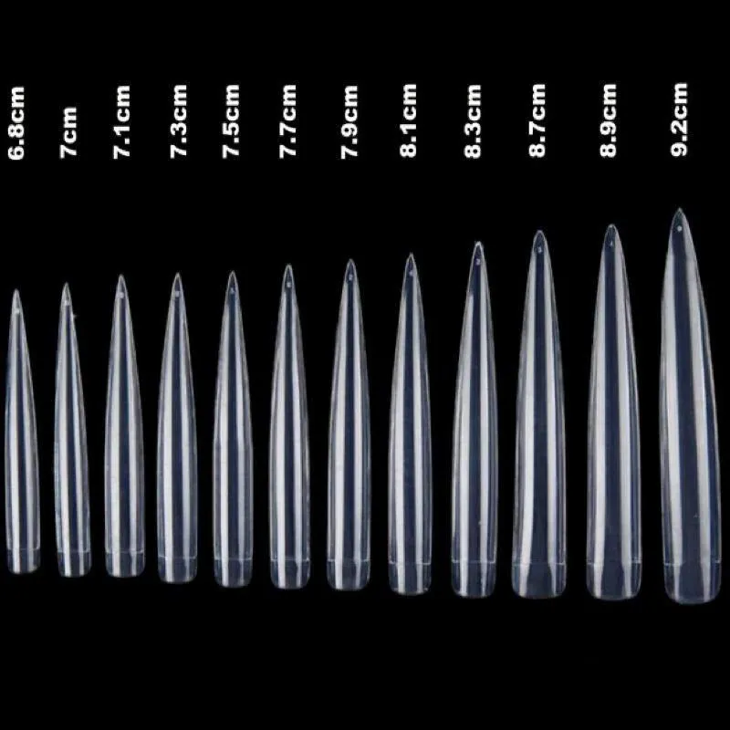 Extra Long Stiletto Nail Tips 10pcs