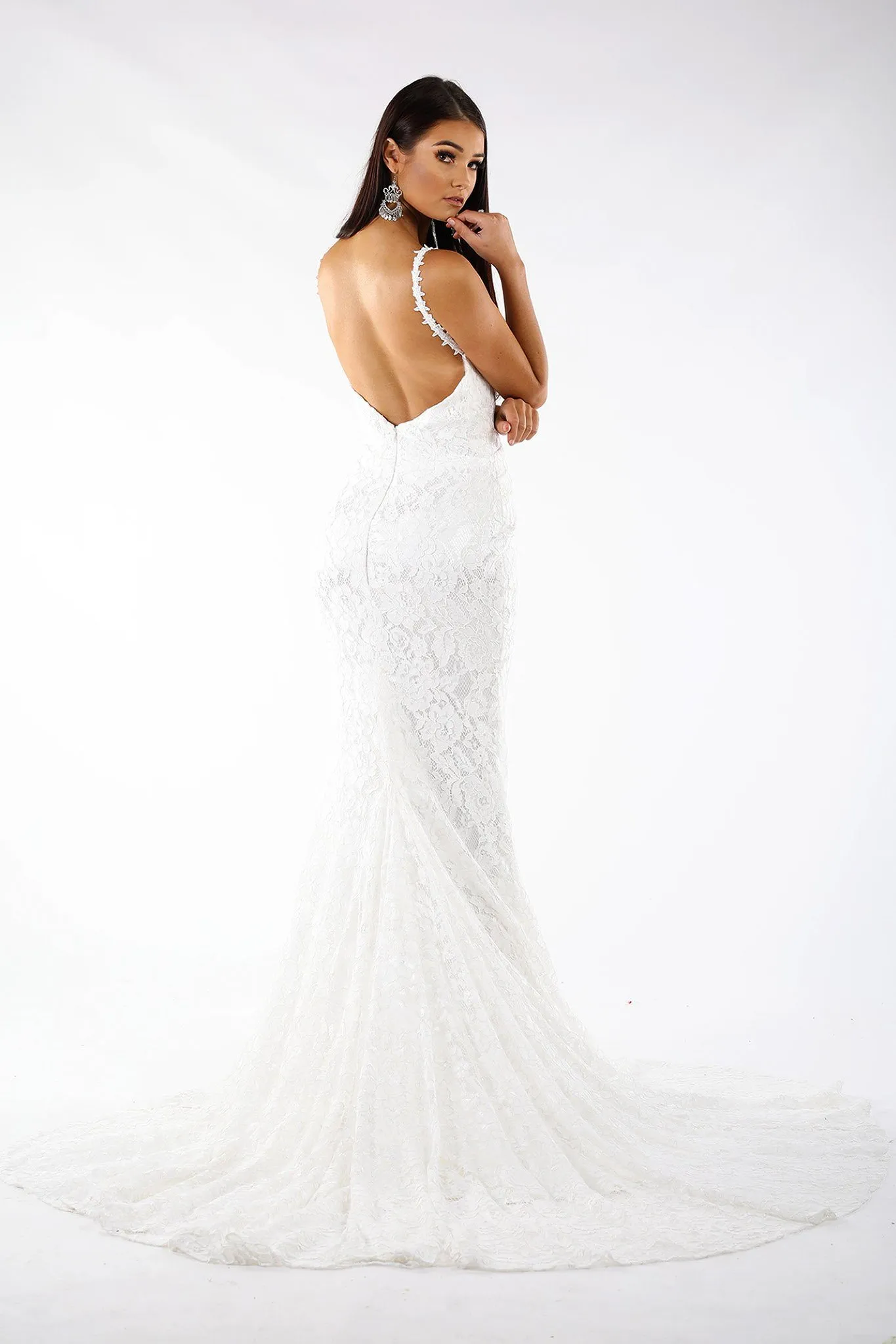 Fiona Lace Gown - Ivory