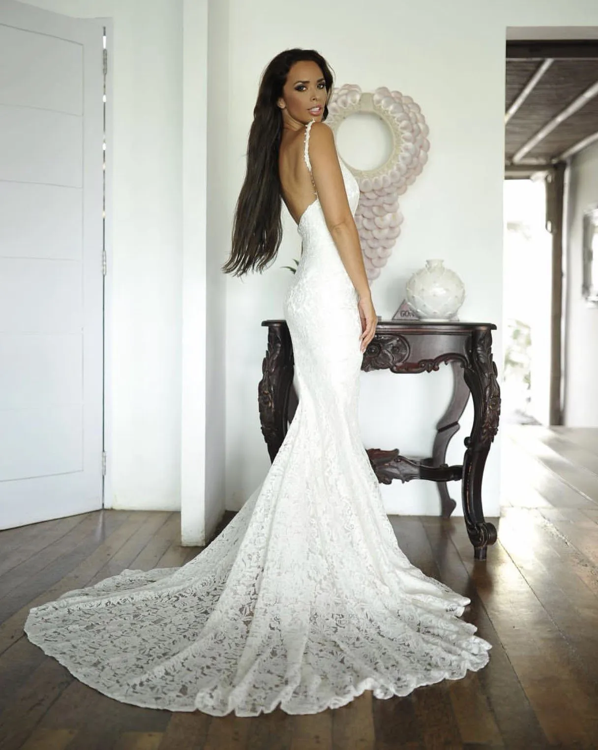 Fiona Lace Gown - Ivory