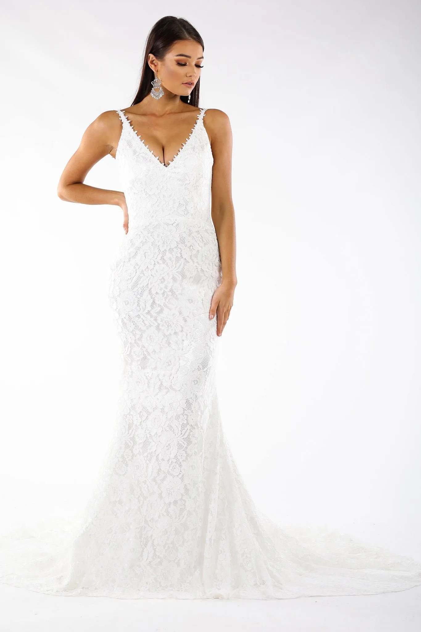 Fiona Lace Gown - Ivory