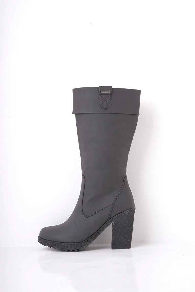 FIRETRAP Block Heel Boots with Seam Detail