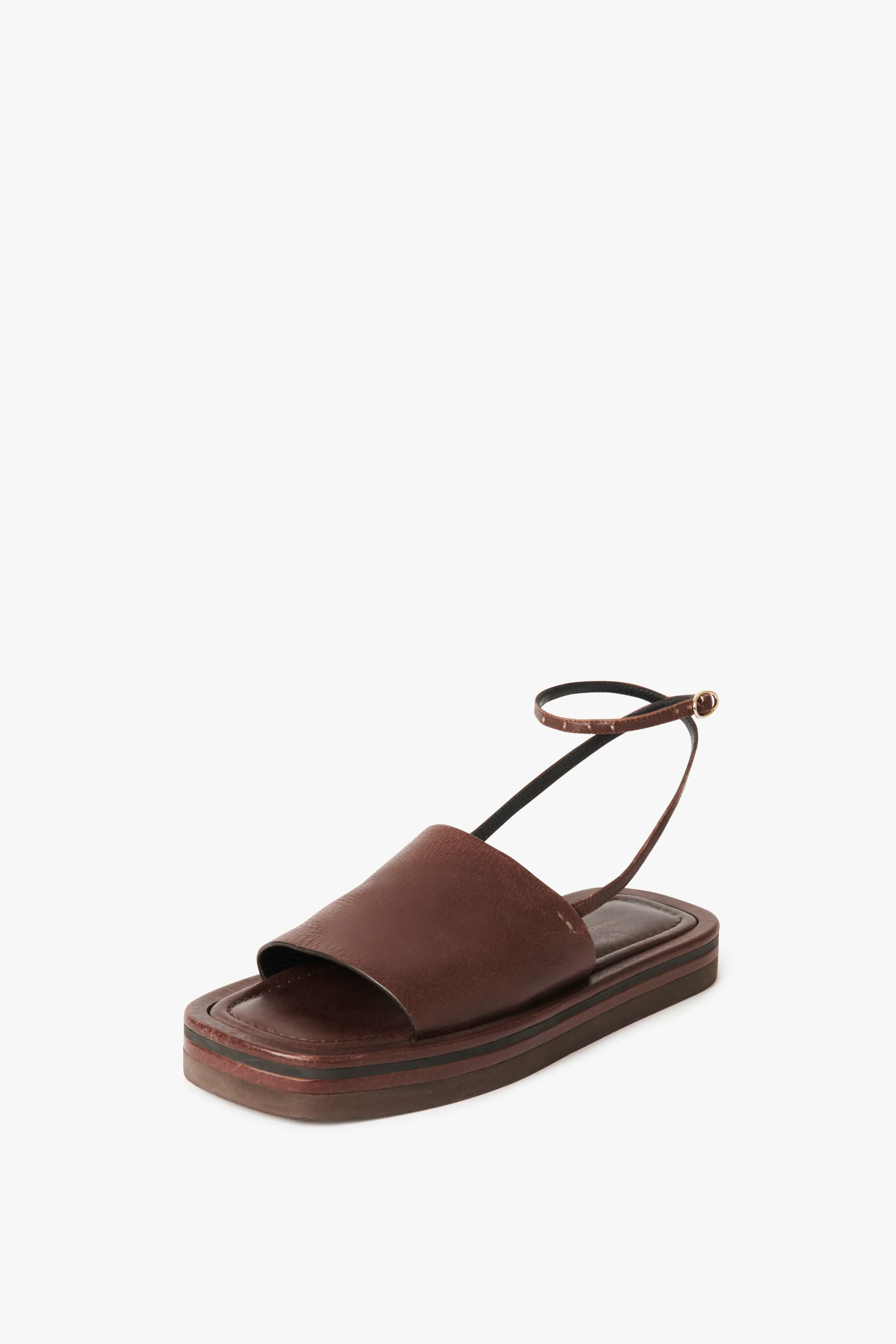 Frances Sandal in Dark Brown